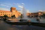 Yerevan's Republic Square, with delightful evening 