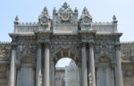 Main gate of the Dolmabahçe Palace in Istanbul.