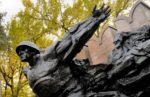 Statue in Park of 28 Panfilov Guardsmen, Almaty/Kazakhstan. Photo credit: Ana Filonov
