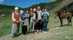 Visiting with a nomadic family near Tash Rabat (Kyrgyzstan). Photo credit: Michel Behar