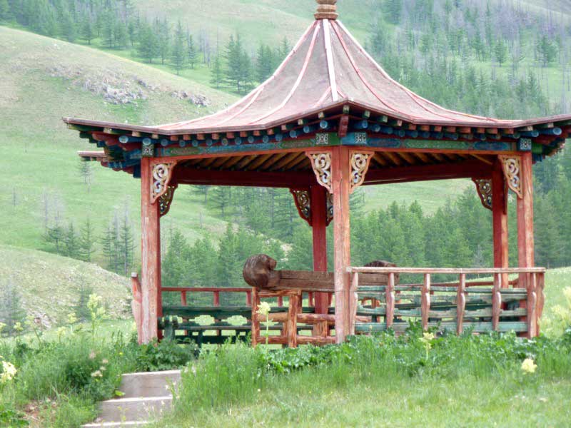 Pergola in the Mandshir monastery complex. Photo: Michele Rice