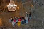 Visitors inside St. Kinga's Chapel, made entirely of salt. Photo credit: Polish National Tourist Board