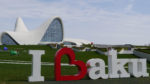 A heartfelt Baku welcome at the Heydar Aliyev Cultural Center in Baku, Azerbaijan. Photo credit: Martin Klimenta