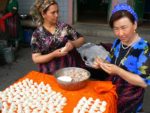 Handmade delicacies in a market in Turpan, China. Photo Credit: Martin Klimenta