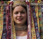 Traditional bridal headdress of Slovakia. Photo credit: Tomáš Nehera/www.slovakia.travel