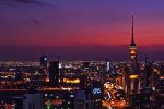 The Liberation Tower in Kuwait City at dusk. Photo credit: Shahbaz Hussain Shah/Pexels