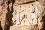Rock Reliefs at Naghsh-e Rostam, Necropolis to Achaemenid and Sassanian Royalty. Photo credit: Lindsay Fincher