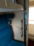 Sample Second Class Cabin, daytime view of the ladder and the door to corridor. Photo credit: John Seckel