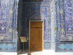 Blue tiles at the Shahizinda Tombs in Samarkand. Photo credit: Jake Smith