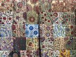 Uzbek suzani emroidery on display in Samarkand. Photo credit: Abdu Samadov