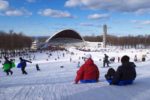 When they're not singing, they might be sledding at the Song Festival Grounds in Tallinn, Estonia. Photo credit: Toomas Tuul