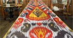 Uzbek silk in progress. Photo credit: Suresh Mehta