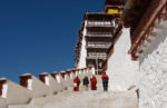 Climbing the stairs to the Potala Palace. Photo credit: Julia Rindlaub
