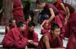 Tibetan monks. Photo credit: Phil Kidd