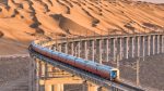 Golden Eagle Silk Road Express on a trestle. Photo credit: Golden Eagle Luxury Trains