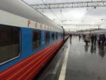 Exterior of a Russian Railways regularly scheduled train. Photo credit: John Seckel