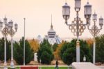 A view of Ashgabat's Altyn Asyr Market, at the northern end of Independence Park (Turkmenistan). Photo credit: Lindsay Fincher
