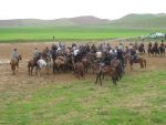 A buzkashi match around Navruz near Dushanbe, Tajikistan. Photo credit: Jake Smith