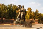 The Courage Monument commemorates the Soviet workers who responded after the powerful earthquake that struck Tashkent in April 1966. Photo credit: Lindsay Fincher